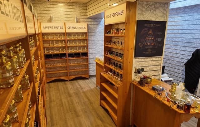 Perfume bottles and Marrakech-inspired fragrances at The Perfume House