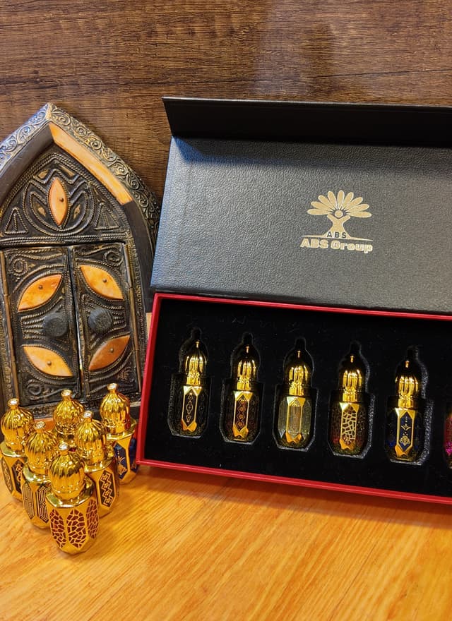 Perfume coffret photographed at The Perfume House