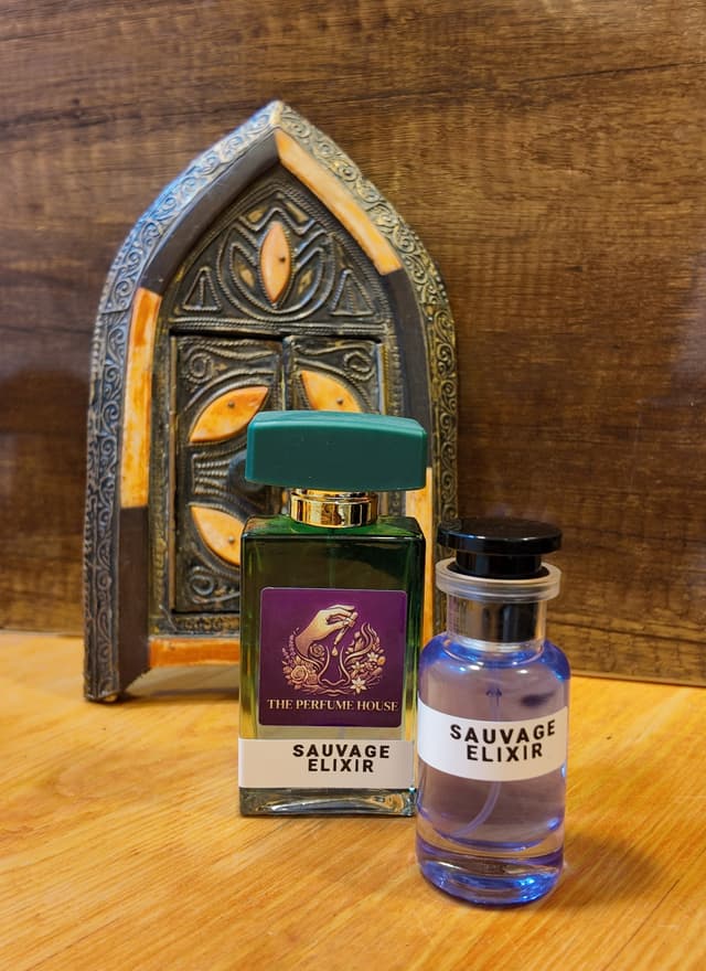 Sauvage Elixir bottle photographed at The Perfume House